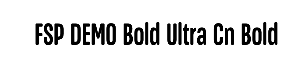 FSP DEMO Bold Ultra Cn Bold