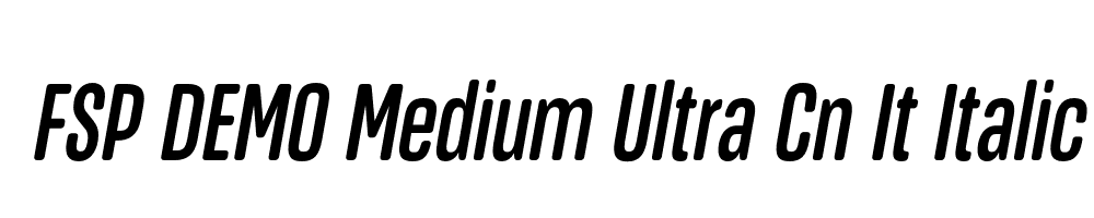 FSP DEMO Medium Ultra Cn It Italic