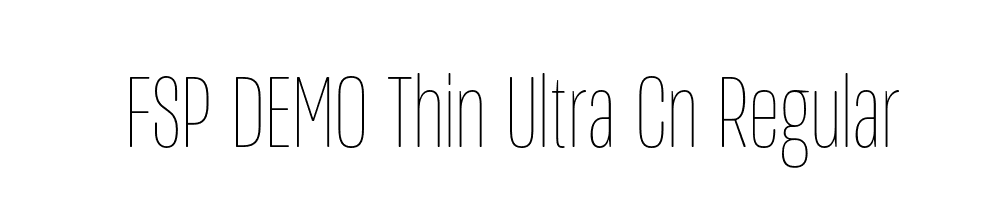 FSP DEMO Thin Ultra Cn Regular