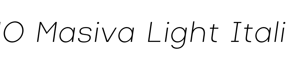 FSP DEMO Masiva Light Italic Regular