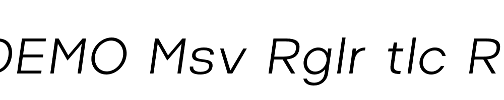 FSP DEMO Msv Rglr tlc Regular