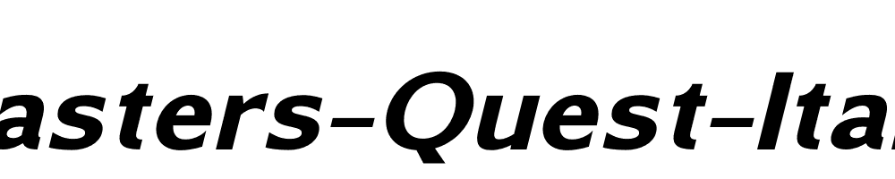 Masters-Quest-Italic