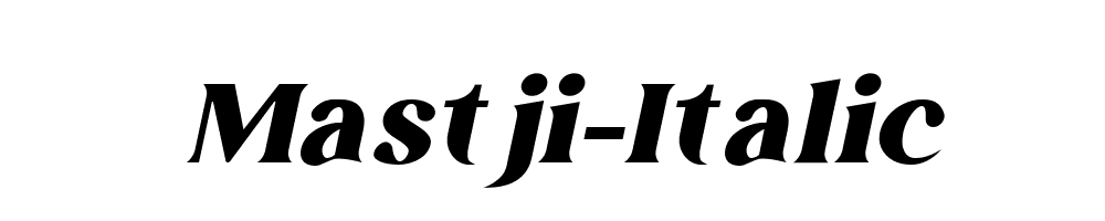 Mastji-Italic