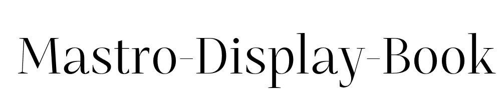 Mastro-Display-Book