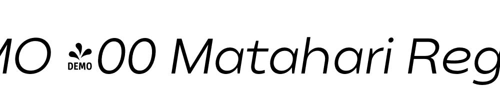 FSP DEMO 400 Matahari Regular Italic