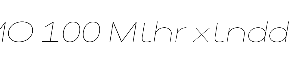 FSP DEMO 100 Mthr xtndd Thn Italic