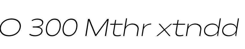 FSP DEMO 300 Mthr xtndd Lght Italic