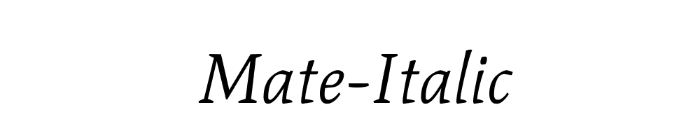 Mate-Italic