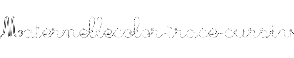 Maternellecolor-trace-cursive