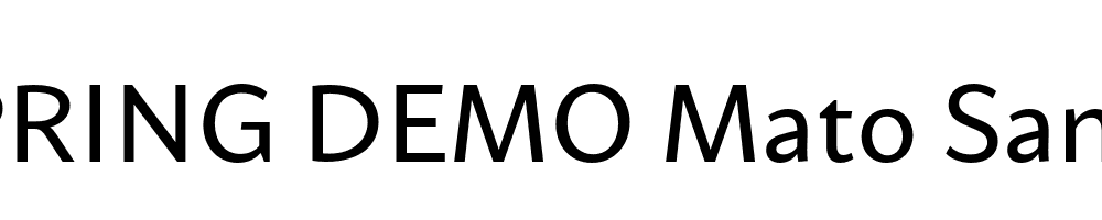  DEMO Mato Sans Regular