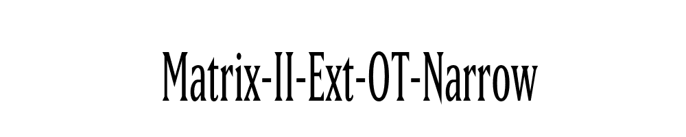 Matrix-II-Ext-OT-Narrow