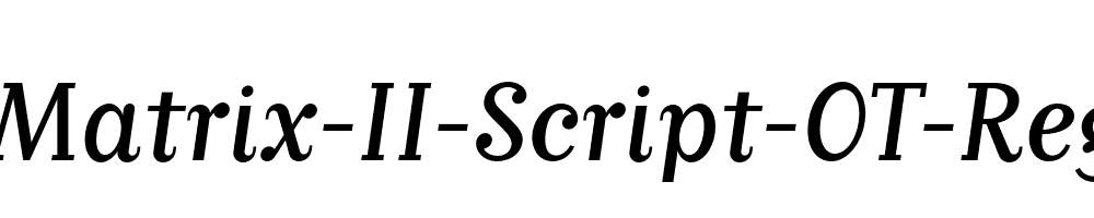 Matrix-II-Script-OT-Reg