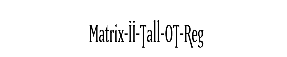 Matrix-II-Tall-OT-Reg