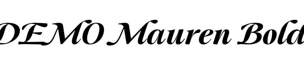 FSP DEMO Mauren Bold Italic