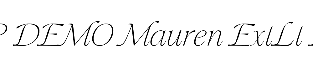 FSP DEMO Mauren ExtLt Italic