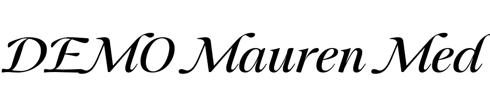 FSP DEMO Mauren Med Italic