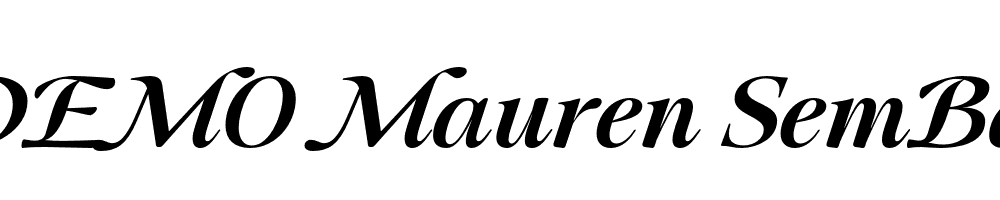 FSP DEMO Mauren SemBd Italic