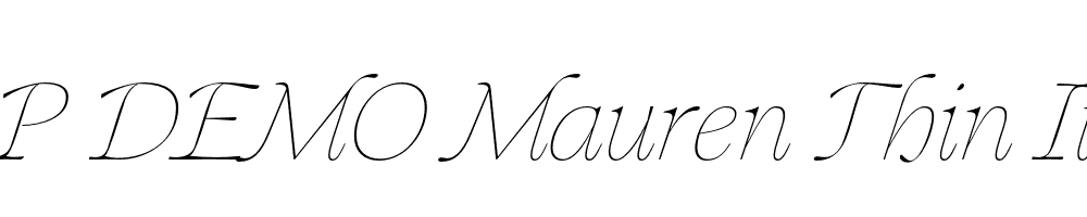 FSP DEMO Mauren Thin Italic