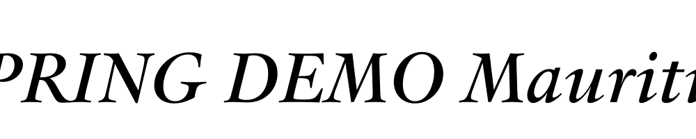  DEMO Mauritius Italic