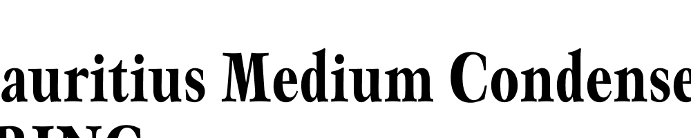  DEMO Mauritius Medium Condensed Regular