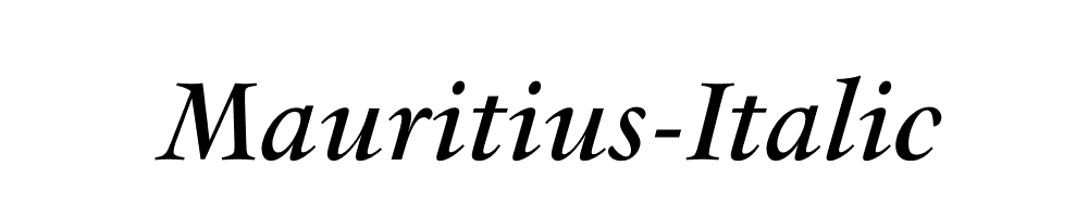 Mauritius-Italic