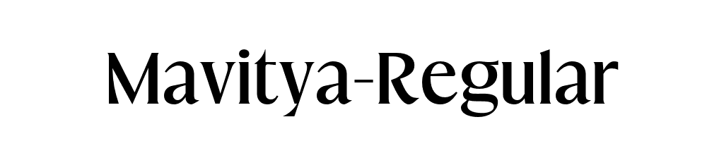 Mavitya-Regular