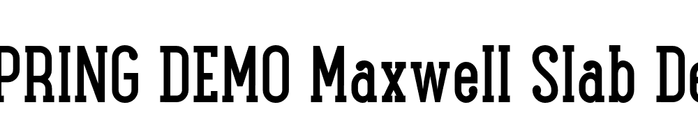  DEMO Maxwell Slab DemiBold