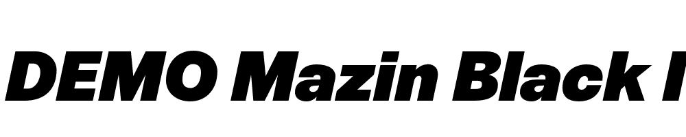 FSP DEMO Mazin Black Italic