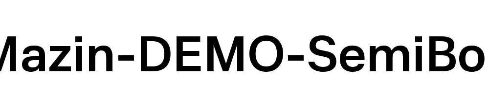 Mazin-DEMO-SemiBold