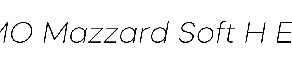 FSP DEMO Mazzard Soft H ExtLt Italic