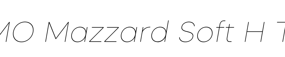 FSP DEMO Mazzard Soft H Thin Italic