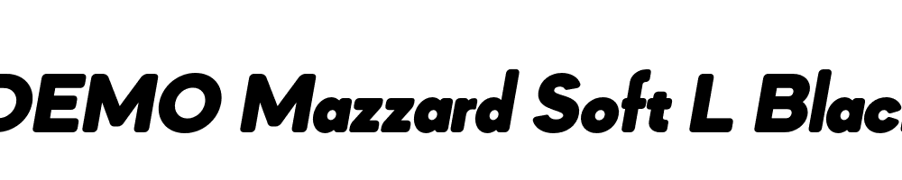 FSP DEMO Mazzard Soft L Black Italic