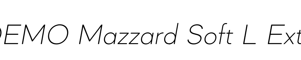 FSP DEMO Mazzard Soft L ExtLt Italic