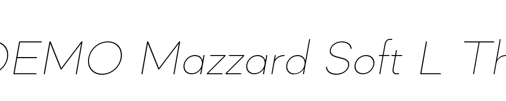 FSP DEMO Mazzard Soft L Thin Italic