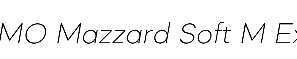 FSP DEMO Mazzard Soft M ExtLt Italic