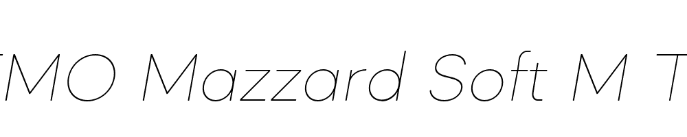 FSP DEMO Mazzard Soft M Thin Italic