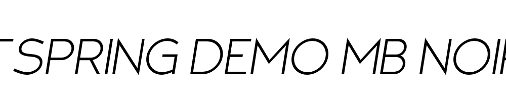  DEMO MB NOIR Italic