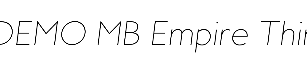 FSP DEMO MB Empire Thin Italic