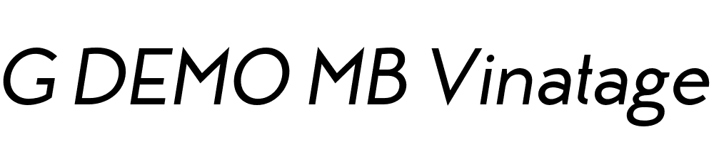  DEMO MB Vinatage Medium Italic