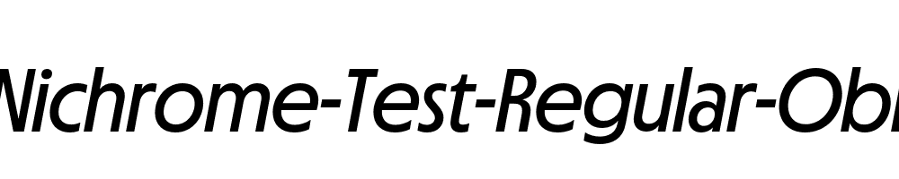 MD-Nichrome-Test-Regular-Oblique