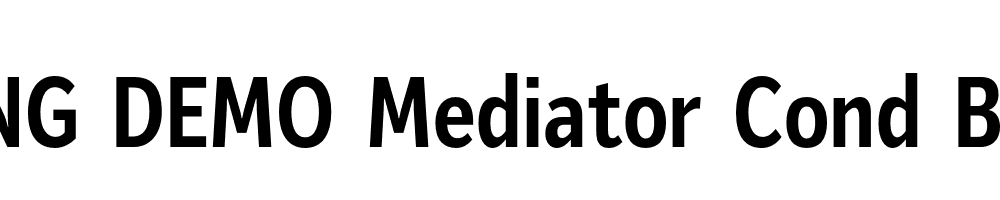  DEMO Mediator Cond Bold Regular