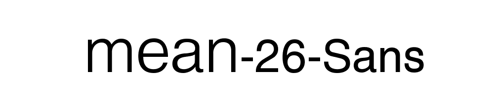 MEAN-26-Sans