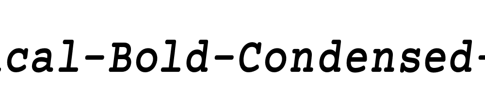 Mechanical-Bold-Condensed-Oblique