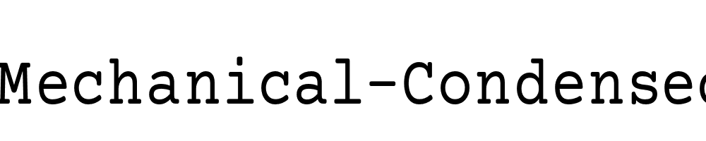 Mechanical-Condensed