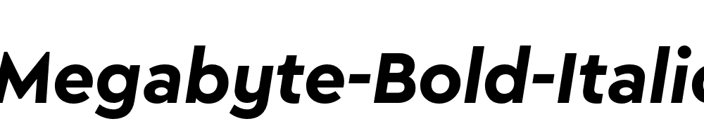 Megabyte-Bold-Italic