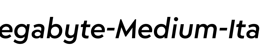 Megabyte-Medium-Italic