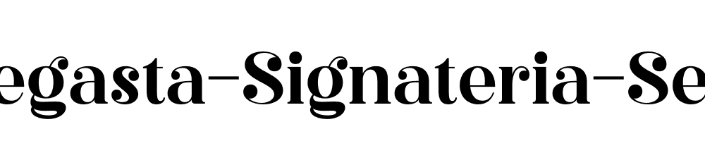 Megasta-Signateria-Serif