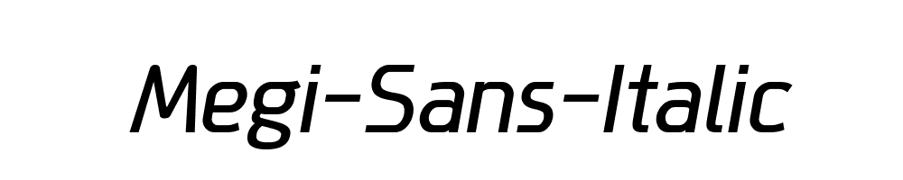 Megi-Sans-Italic