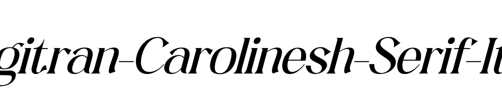 Megitran-Carolinesh-Serif-Italic