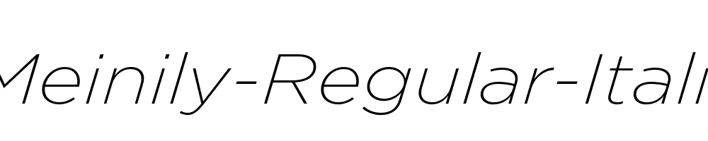 Meinily-Regular-Italic